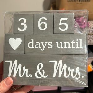 Countdown to Wedding Blocks